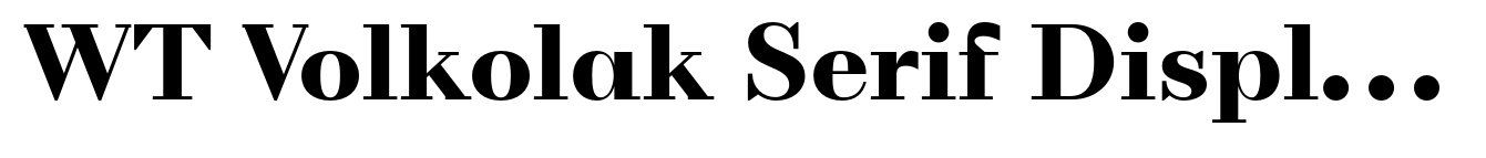 WT Volkolak Serif Display Black image
